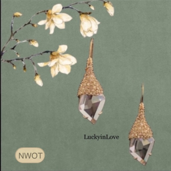 ALEXIS BITTAR NEW Infinite Shimmer Shield CZ Crystal Great Reviews Drop Earrings